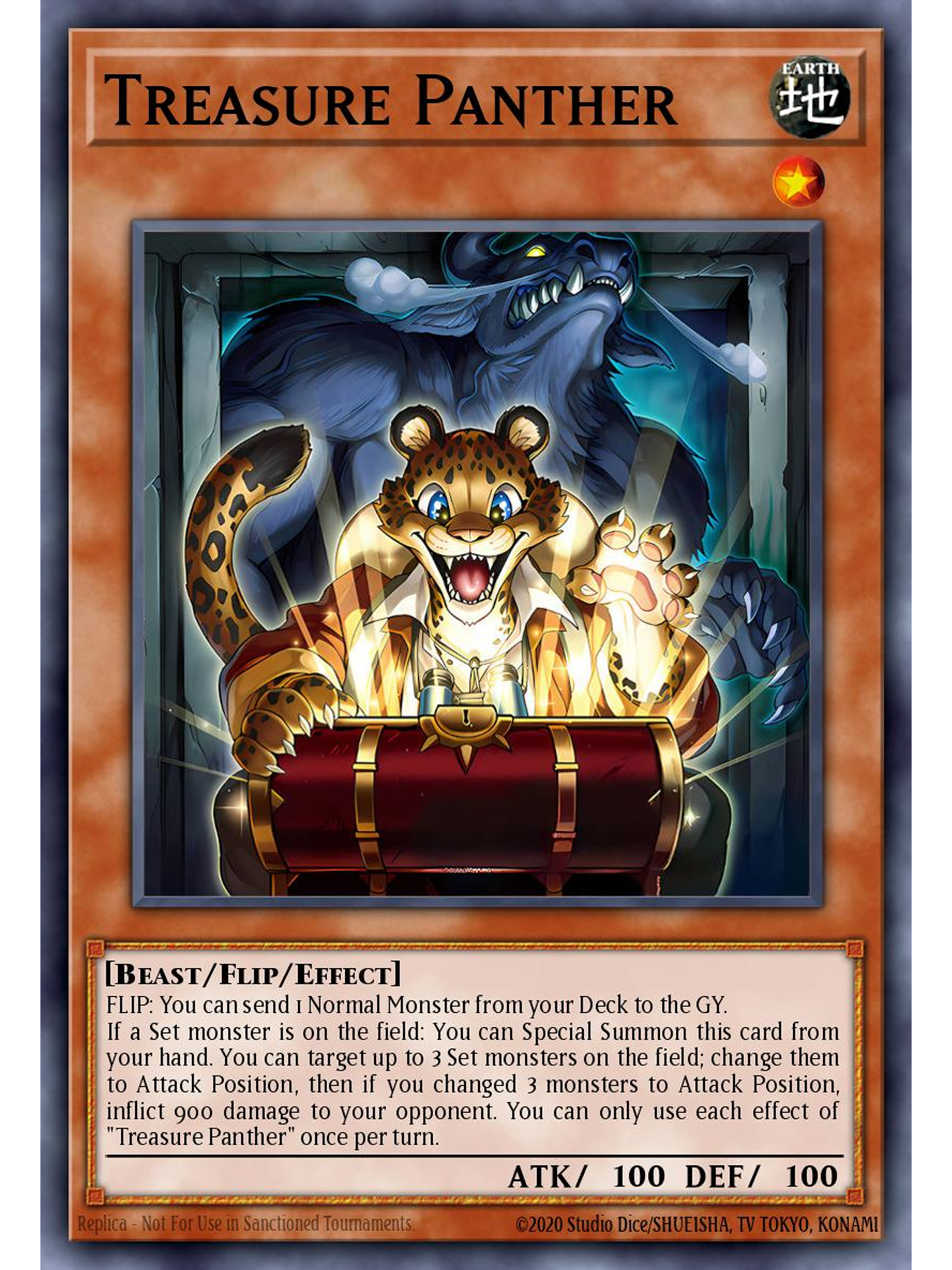 Treasure Panther - MZMU-EN053 - Super Rare 1st Edition 1