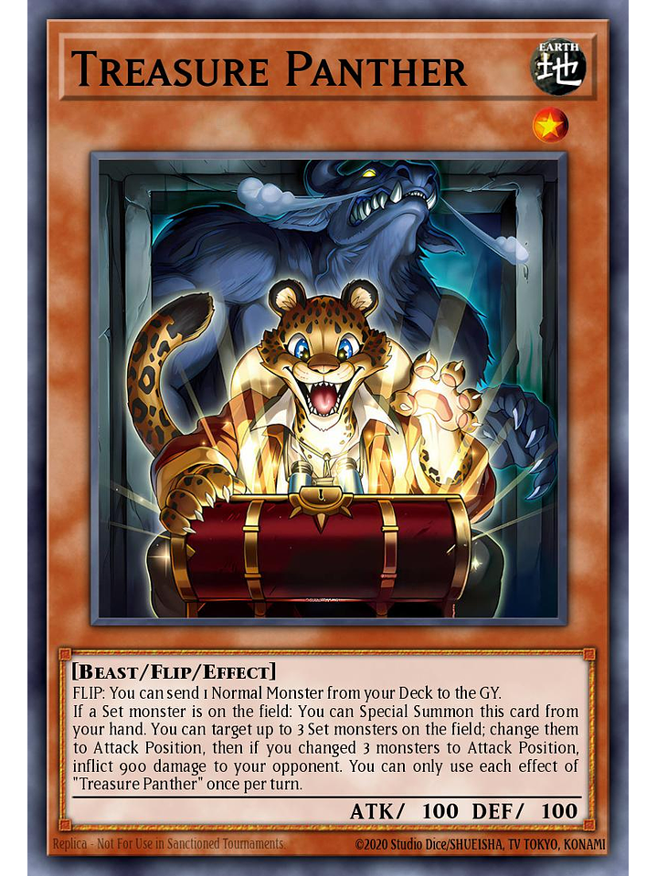 Treasure Panther - MZMU-EN053 - Super Rare 1st Edition 1