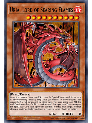 Uria, Lord of Searing Flames - MZMU-EN074 - Rare 1st Edition