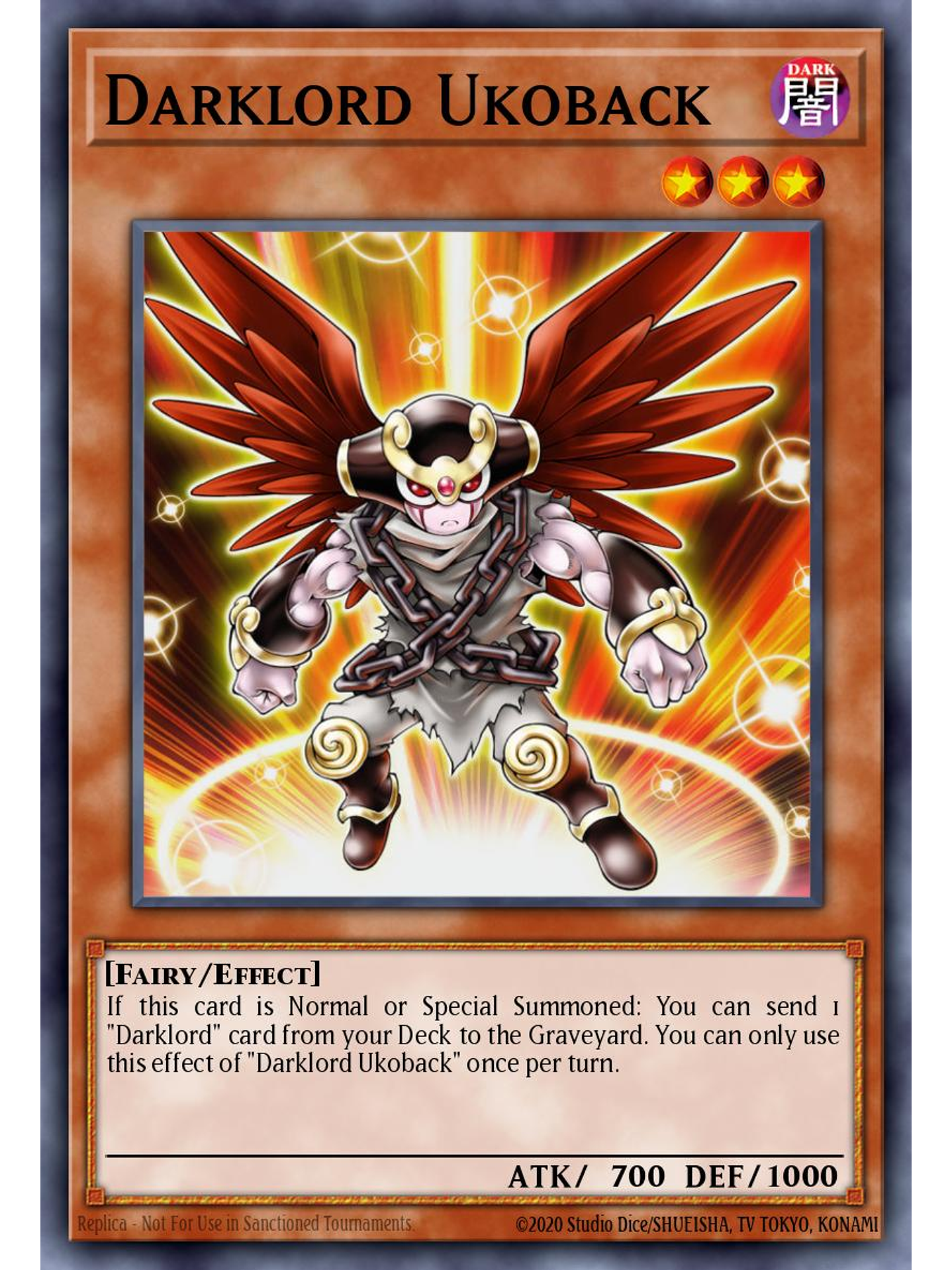 Darklord Ukoback - MZMU-EN076 - Super Rare 1st Edition 1