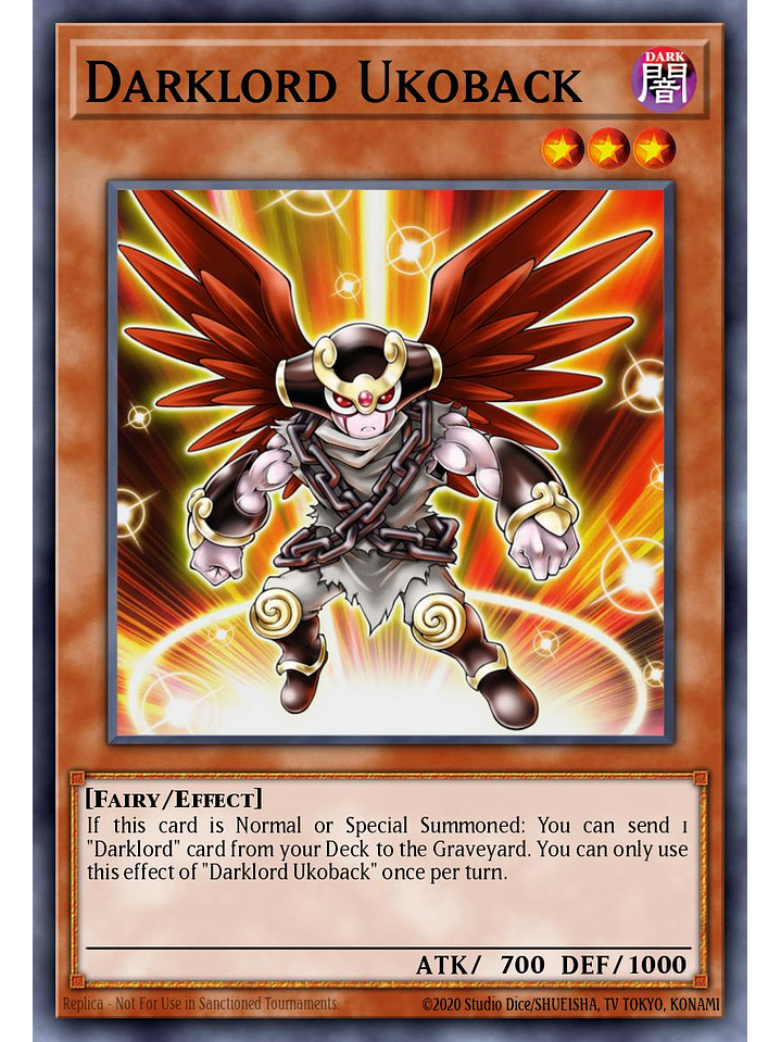 Darklord Ukoback - MZMU-EN076 - Super Rare 1st Edition 1