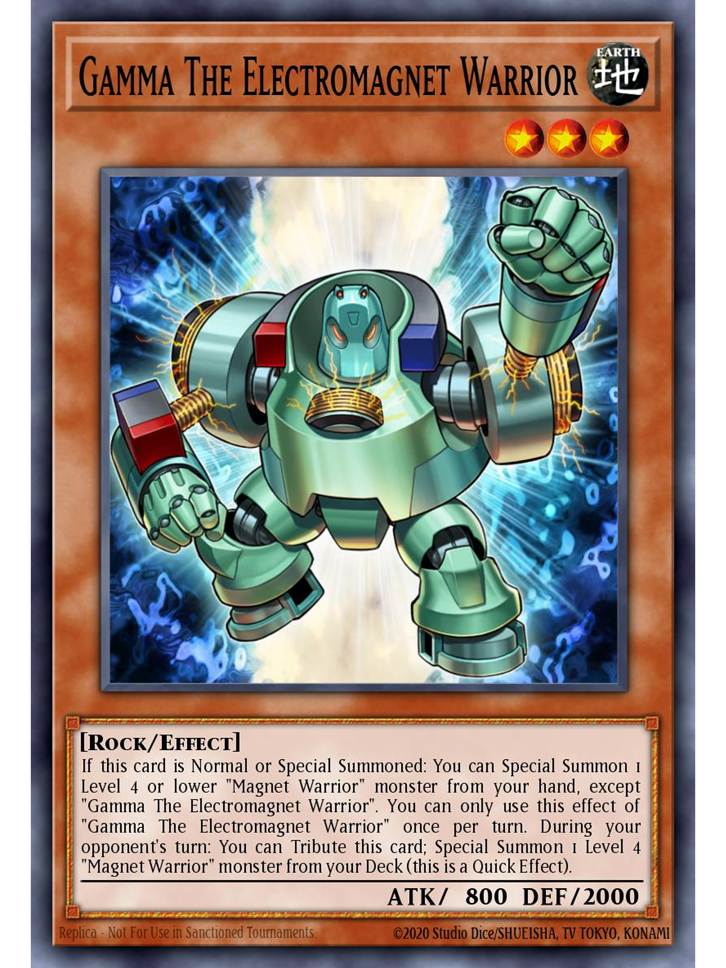 Gamma The Electromagnet Warrior - MZMU-EN082 - Rare 1st Edition 1