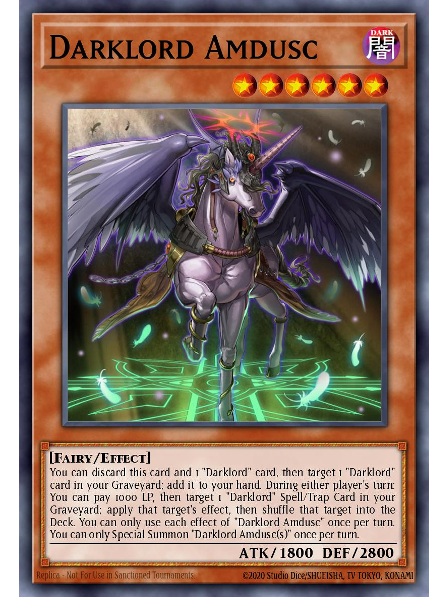 Darklord Amdusc - MZMU-EN084 - Rare 1st Edition 1