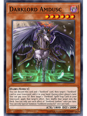 Darklord Amdusc - MZMU-EN084 - Rare 1st Edition