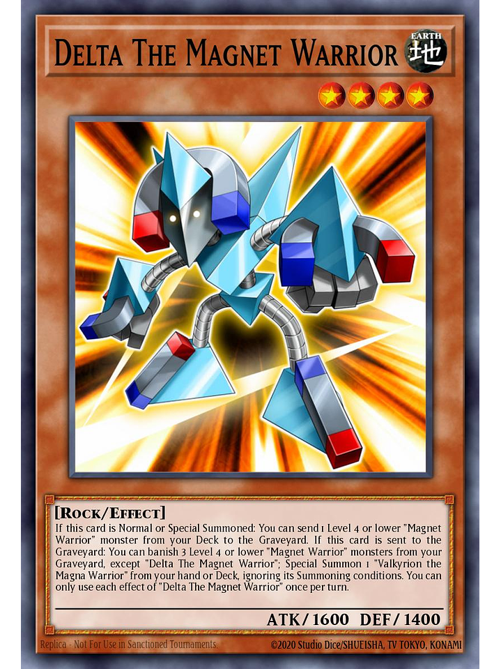Delta The Magnet Warrior - MZMU-EN085 - Rare 1st Edition 1