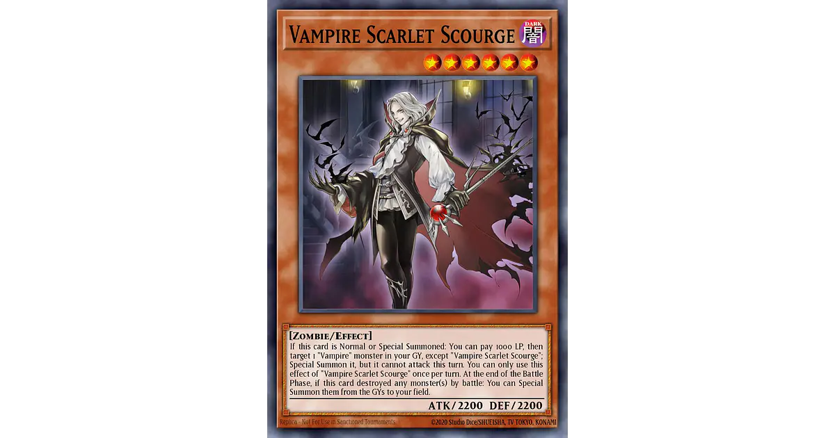 Vampire Scarlet Scourge - MZMU-EN086 - Rare 1st Edition