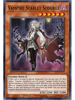 Vampire Scarlet Scourge - MZMU-EN086 - Rare 1st Edition