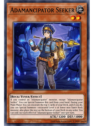 Adamancipator Seeker - MZMU-EN091 - Rare 1st Edition