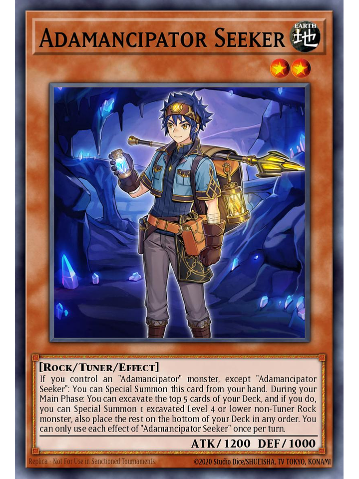 Adamancipator Seeker - MZMU-EN091 - Rare 1st Edition 1