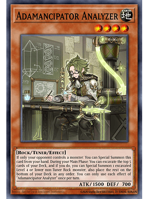 Adamancipator Analyzer - MZMU-EN093 - Rare 1st Edition