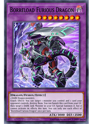 Borreload Furious Dragon - MZMU-EN099 - Rare 1st Edition
