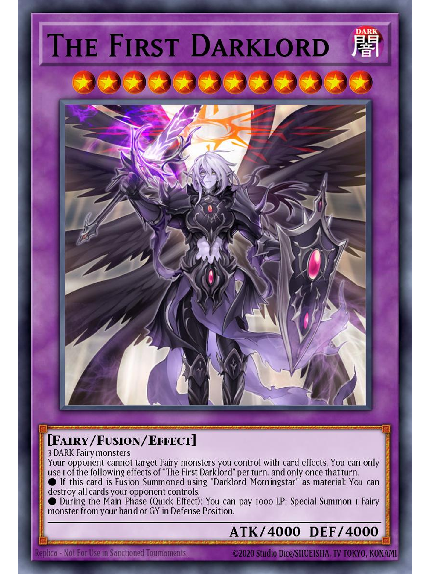 The First Darklord - MZMU-EN100 - Rare 1st Edition 1