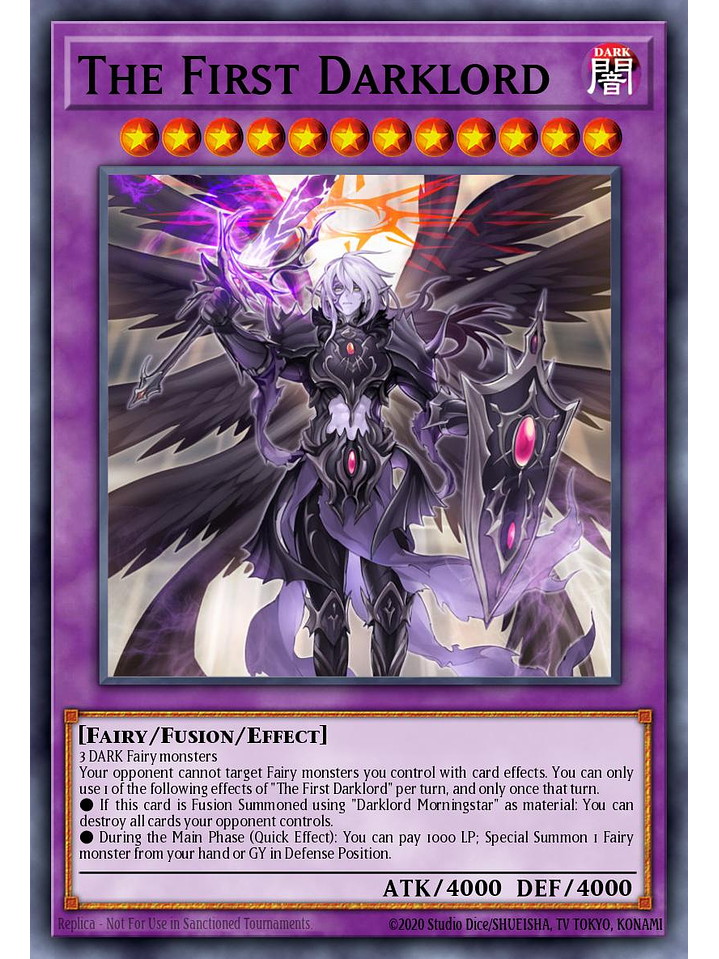 The First Darklord - MZMU-EN100 - Rare 1st Edition 1