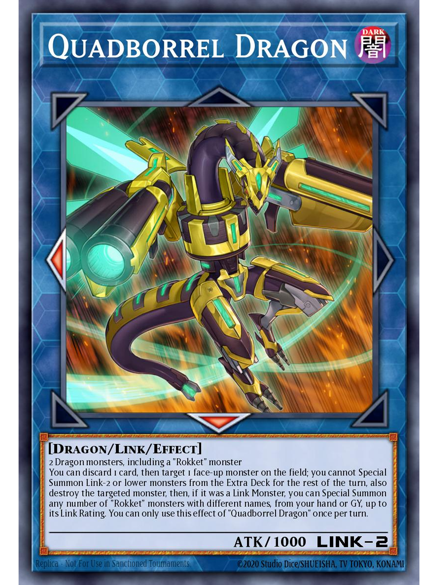 Quadborrel Dragon - MZMU-EN108 - Rare 1st Edition 1