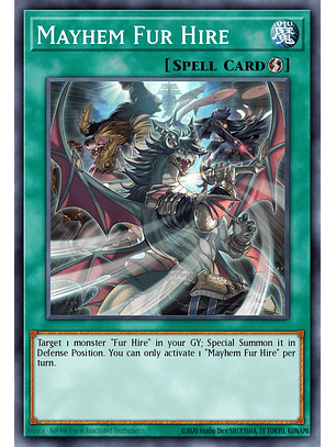 Mayhem Fur Hire - MZMU-EN115 - Rare 1st Edition