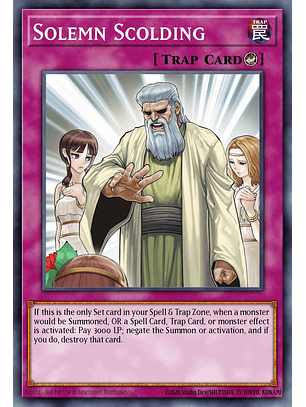 Solemn Scolding - MZMU-EN121 - Ultra Rare 1st Edition