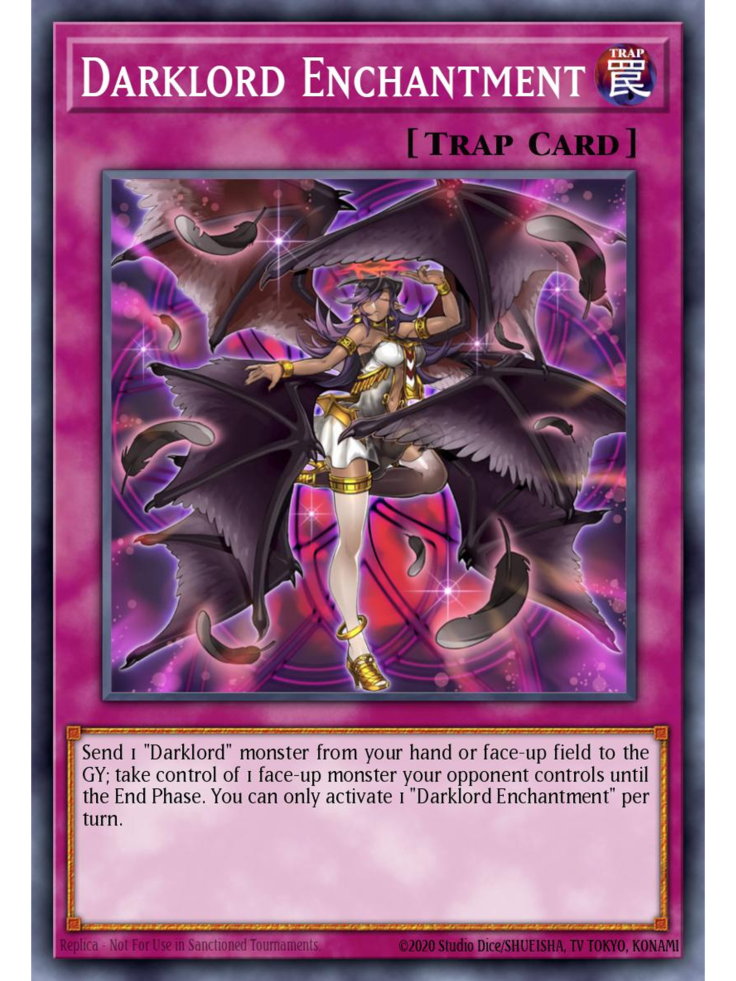 Darklord Enchantment - MZMU-EN124 - Rare 1st Edition 1