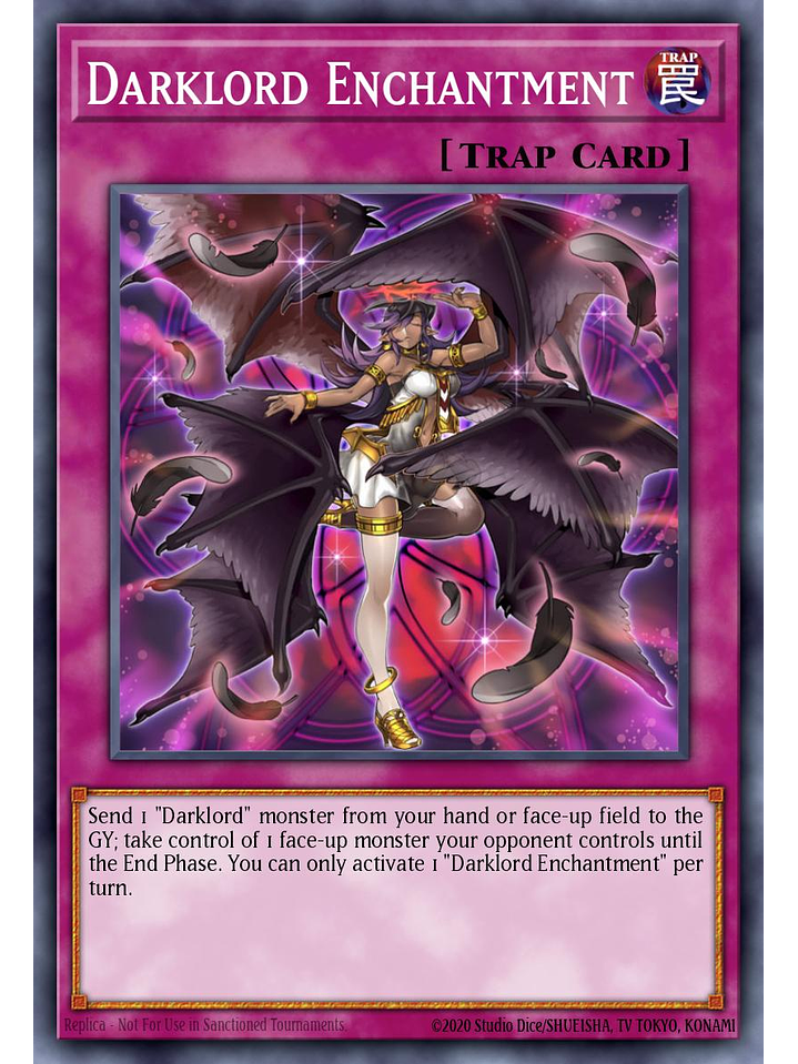 Darklord Enchantment - MZMU-EN124 - Rare 1st Edition 1