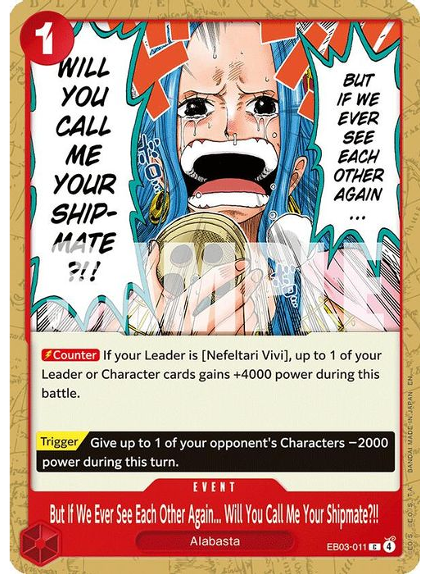 EB03-011 C But If We Ever See Each Other Again... Will You Call Me Your Shipmate?!! 1