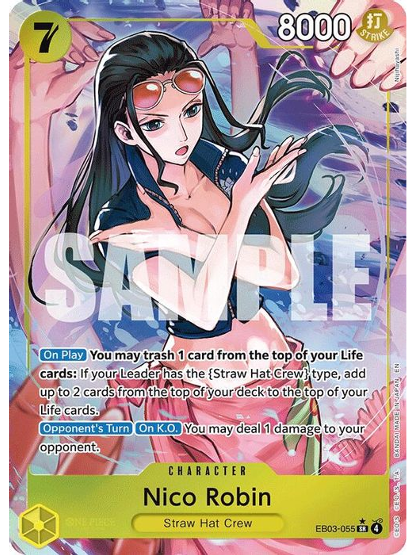 EB03-055 (Alternate Art) Nico Robin (055) 1