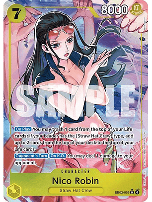EB03-055 (Alternate Art) Nico Robin (055)