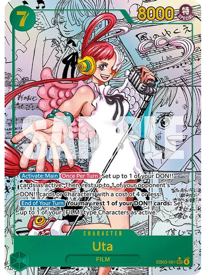 EB03-061 (Alternate Art) Uta (061) (Manga) 1