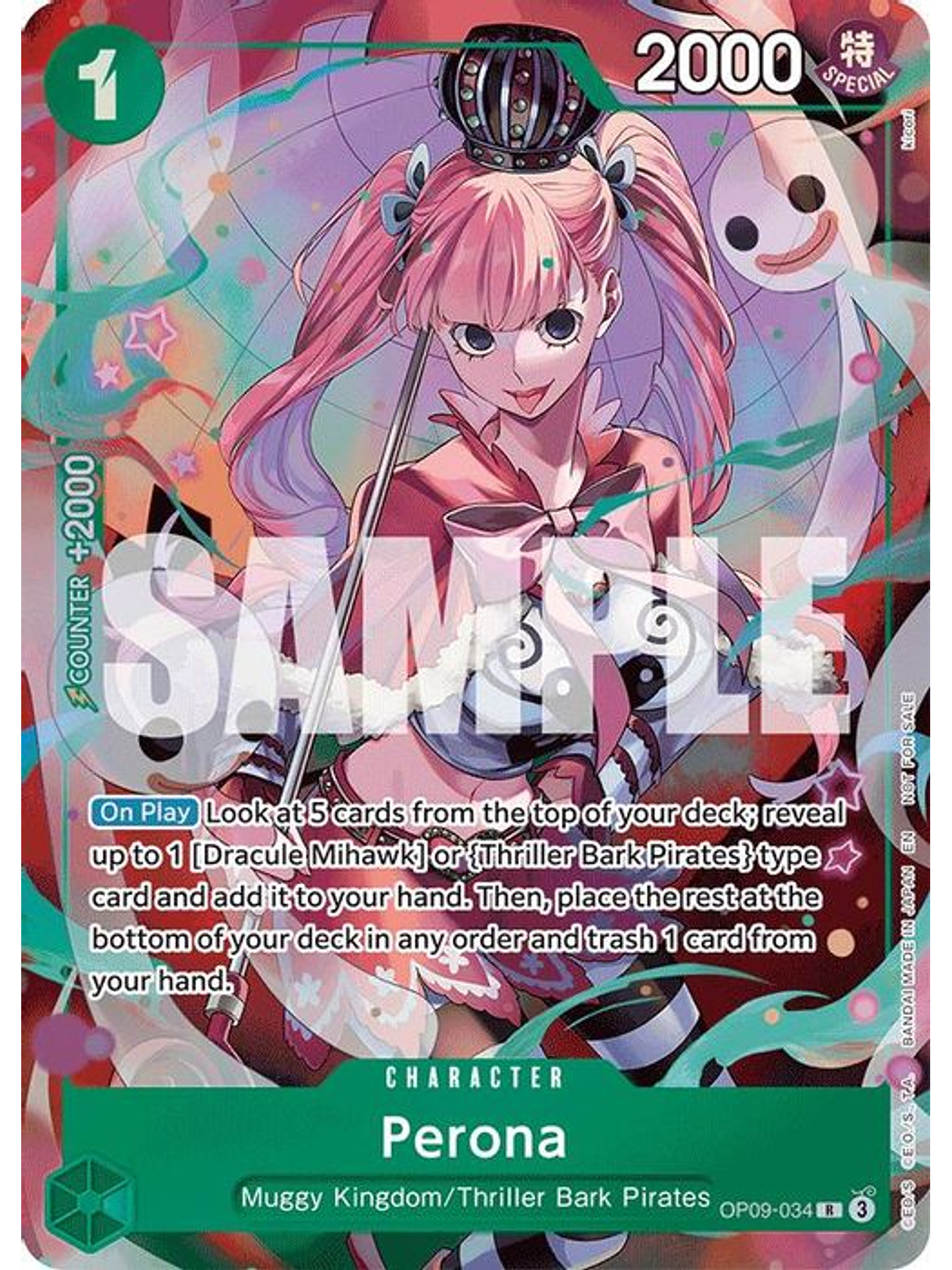 OP09-034 (Alternate Art) Perona 1