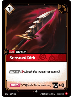 009/221 C Serrated Dirk
