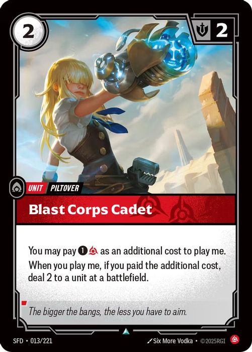 013/221 U Blast Corps Cadet