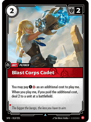 013/221 U Blast Corps Cadet