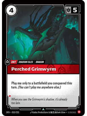 015/221 U Perched Grimwyrm