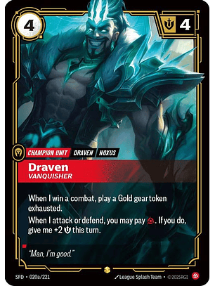 020a/221 (Alternate Art) Draven - Vanquisher