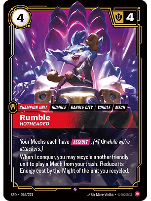 026/221 R Rumble - Hotheaded
