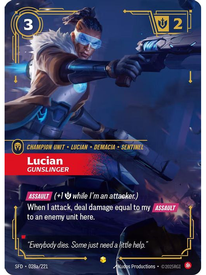 028a/221 (Alternate Art) Lucian - Gunslinger 1