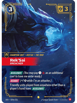 029a/221 (Alternate Art) Rek'Sai - Breacher