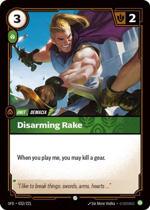 032/221 C Disarming Rake