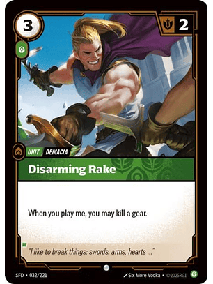032/221 C Disarming Rake