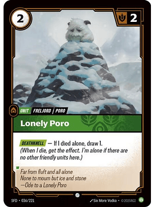 036/221 C Lonely Poro