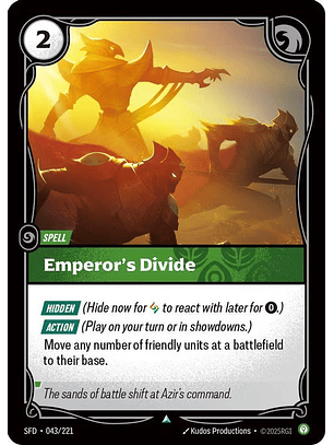 043/221 U Emperor's Divide