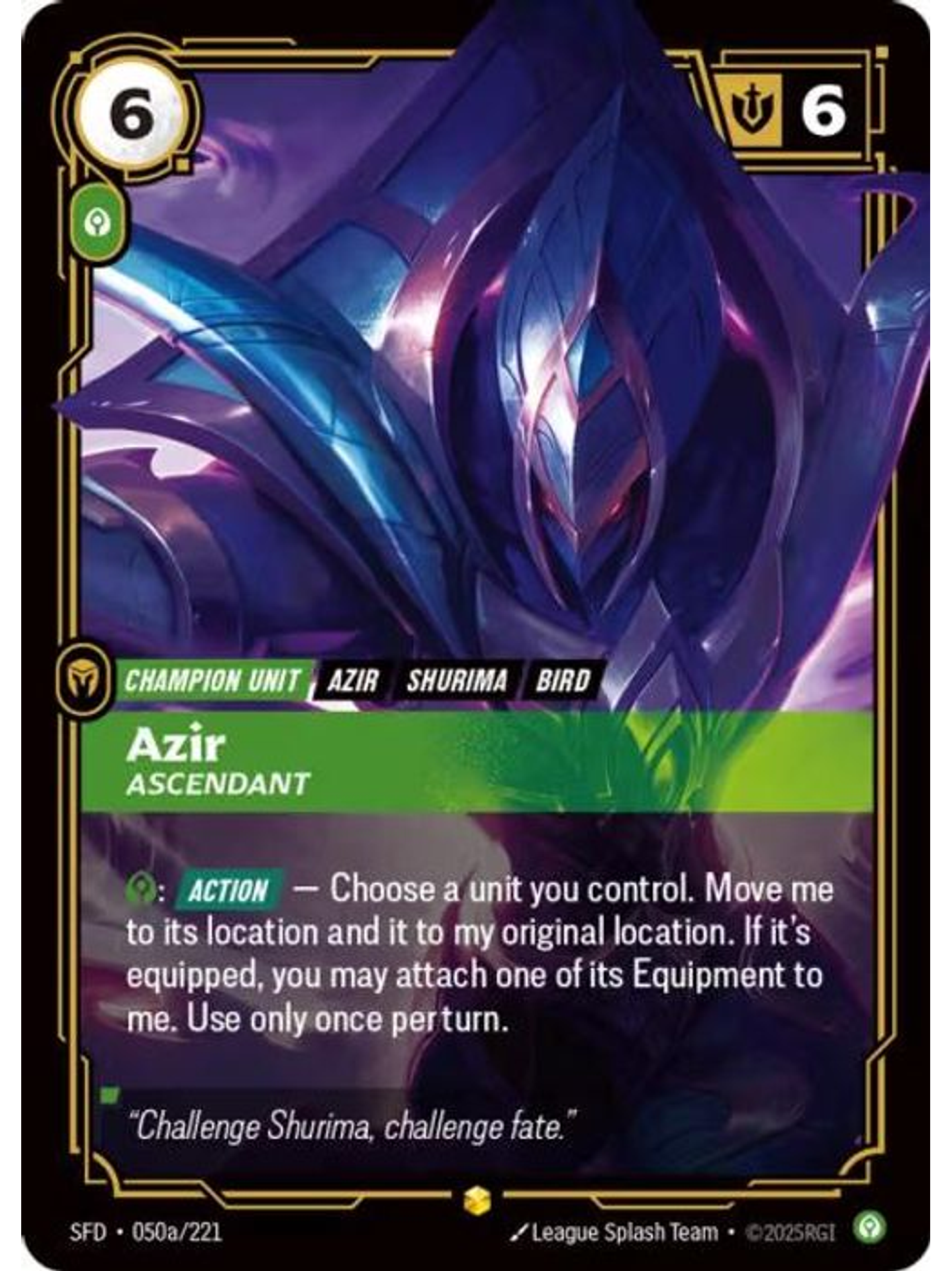 050a/221 (Alternate Art) Azir - Ascendant 1