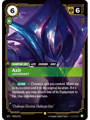 050a/221 (Alternate Art) Azir - Ascendant
