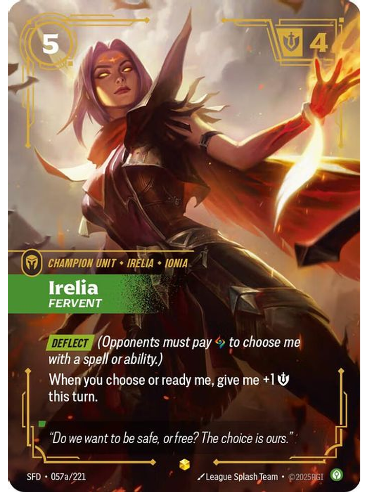 057a/221 (Alternate Art) Irelia - Fervent 1