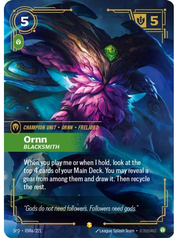 058a/221 (Alternate Art) Ornn - Blacksmith 1