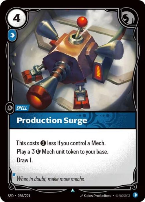 076/221 U Production Surge
