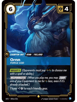 085a/221 (Alternate Art) Ornn - Forge God