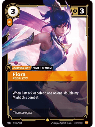 110a/221 (Alternate Art) Fiora - Peerless