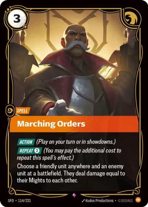 114/221 R Marching Orders