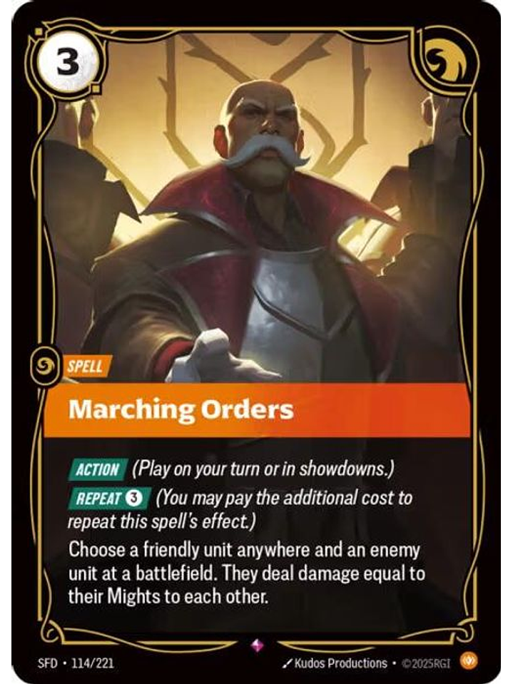 114/221 R Marching Orders 1