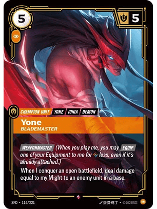 116/221 R Yone - Blademaster