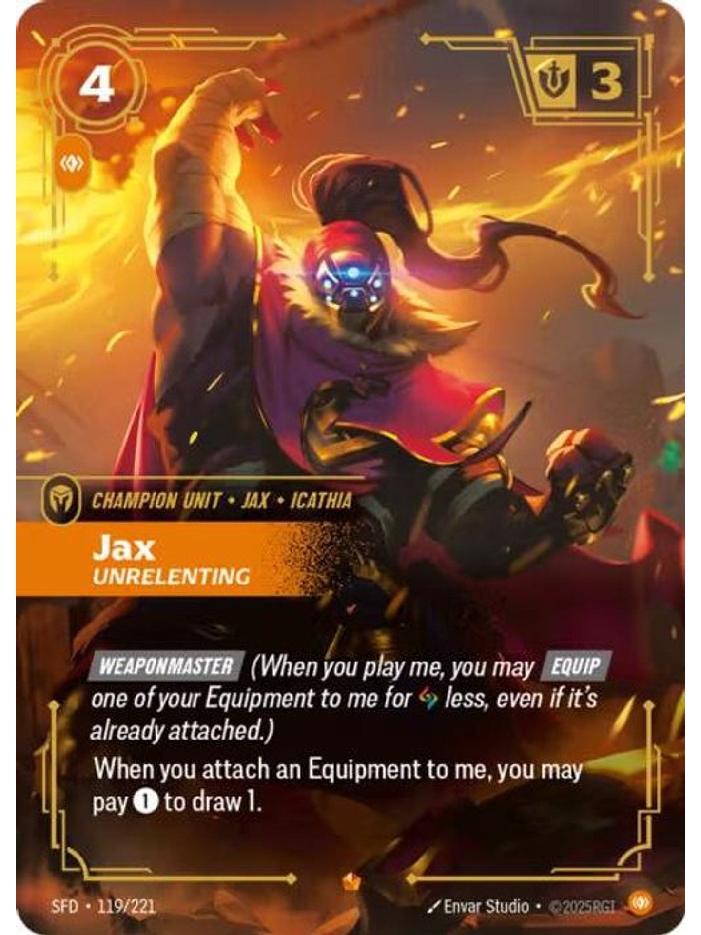 119/221 Epic Jax - Unrelenting 1